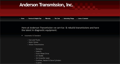 Desktop Screenshot of andersontransmissioninc.com